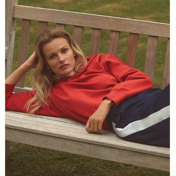 Brand New T.La Red Oversized Hooded Sweatshirt - Picture 2 of 8